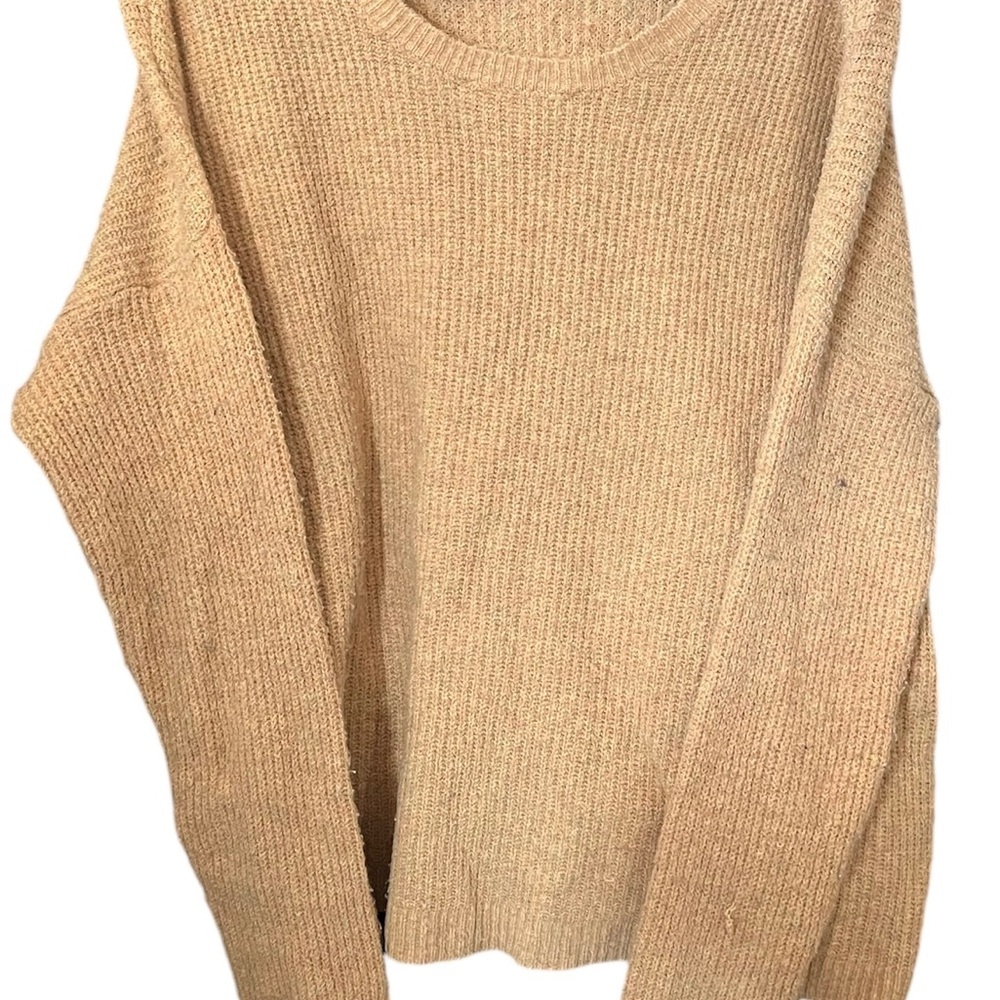 Arizona Mustard Waffle Knit Sweater Large